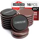 Furniture Sliders for Carpet X-PROTECTOR - 16 PCS Moving Pads 2 1/2" - Sliders for Furniture. Move Your Furniture Easily with Reusable Furniture Moving Sliders for Carpets!