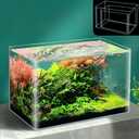 4 Gallon & 2 Gallon Small Fish Tank Rimless Aquarium Tank for Betta/Nano/Goldfish/Snail/Shrimp, Small Fish Tank (2Pack)