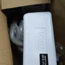 Compass Raised Toilet Seat with Arms, Elongated Toilets, 3.5 Inch High, Elevated Toilet Riser with Removable Padded Handles, Easy On and Off, Support 250 lbs, White