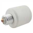 CHENJIN 2PCS Light Bulb Socket Extension Adapter E26-E40 Lighting Accessories Adapter Socket Screw Bulb Socket Porcelain Socket Extender for Recessed Light Canisters Porch Lights Bathroom Lights