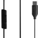 Skullcandy Jib USB-C Wired Earbuds with Noise Isolating Fit, Built-in Microphone Call and Track Control for iPhone Android, Ear Gel Sizes Included for Custom Fit - True Black