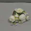 Luyue 1 Pack Peonies Artificial Flowers Vintage Faux Peony Bouquet Fake Flower for Vase Silk Floral Arrangements for Table Centerpiece Wedding Decoration Indoor Home Decor