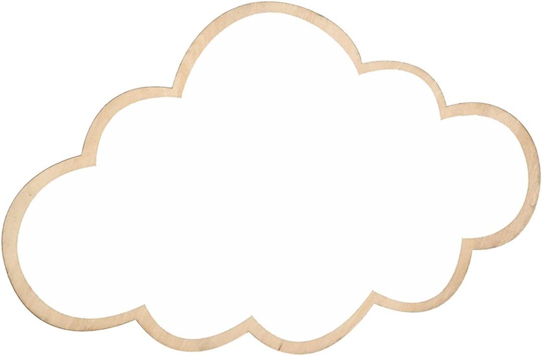 Decorative Mirror, Acrylic Wall Sticker Home Decor Nonglass Safety Mirror for Children Kids Room Playroom (Clouds)