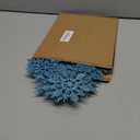 36pcs Christmas Light Blue Snowflake Ornaments Plastic Glitter Snow Flakes Ornaments for Winter Christmas Tree Decorations Size Varies Craft Snowflakes