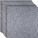 24" x 24" Carpet Tiles Peel and Stick, Non-Slip Squares Carpet Floor Tile, Easy DIY Install, Self Adhesive Carpet Squares for Kitchen Bedrooms Indoor Outdoor (Light Gray)