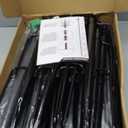 6 Pack 10 ft Heavy Duty Metal String Light Poles Adjustable Outdoor Lighting Stand for Patio,Backyard,Garden,Party & Wedding Rustproof & Sturdy with Hooks