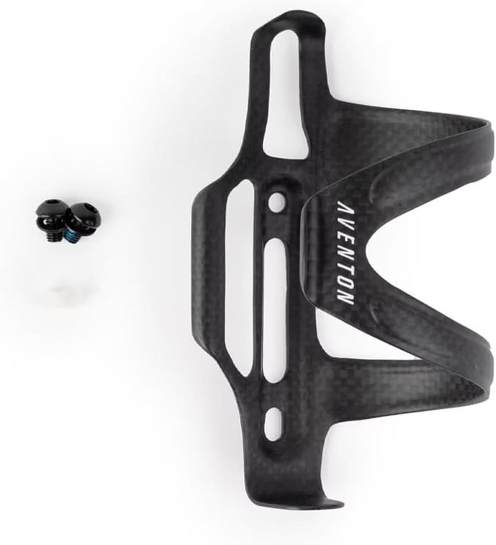 Aventon Bike Water Bottle Holder | Light Weight Carbon Fiber | Compatible with Aventon Electric Bikes and Standard Cycling Water Bottle Cage | Left Hand Orientation Bike Bottle Holder