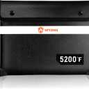 SPVIOQI Fireproof Document Bag 5200F with Heat Insulated, Fireproof Money Bag for Cash with Zipper and Reflective Strip, 14.2 X 11 Fireproof Safe Storage Pouch for Valuables (Black)