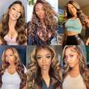 Body Wave Human Hair Bundles 22 24 26 Inch Brazilian Chocolate Honey Blonde Highlight P4/27 Body Wave Bundles Human Hair 300g 12A Unprocessed 100% Soft Sewn In Quick Weave for Black Women