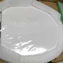 Wood Toilet Seat, Slow Close, High Gloss Finish, Premium Moulded Wood, Quick Release, White, PIKLiDS (Round)