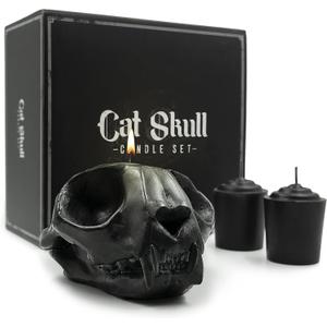 GAVIA Skull Candle Set - Halloween Decor - Emo Decor