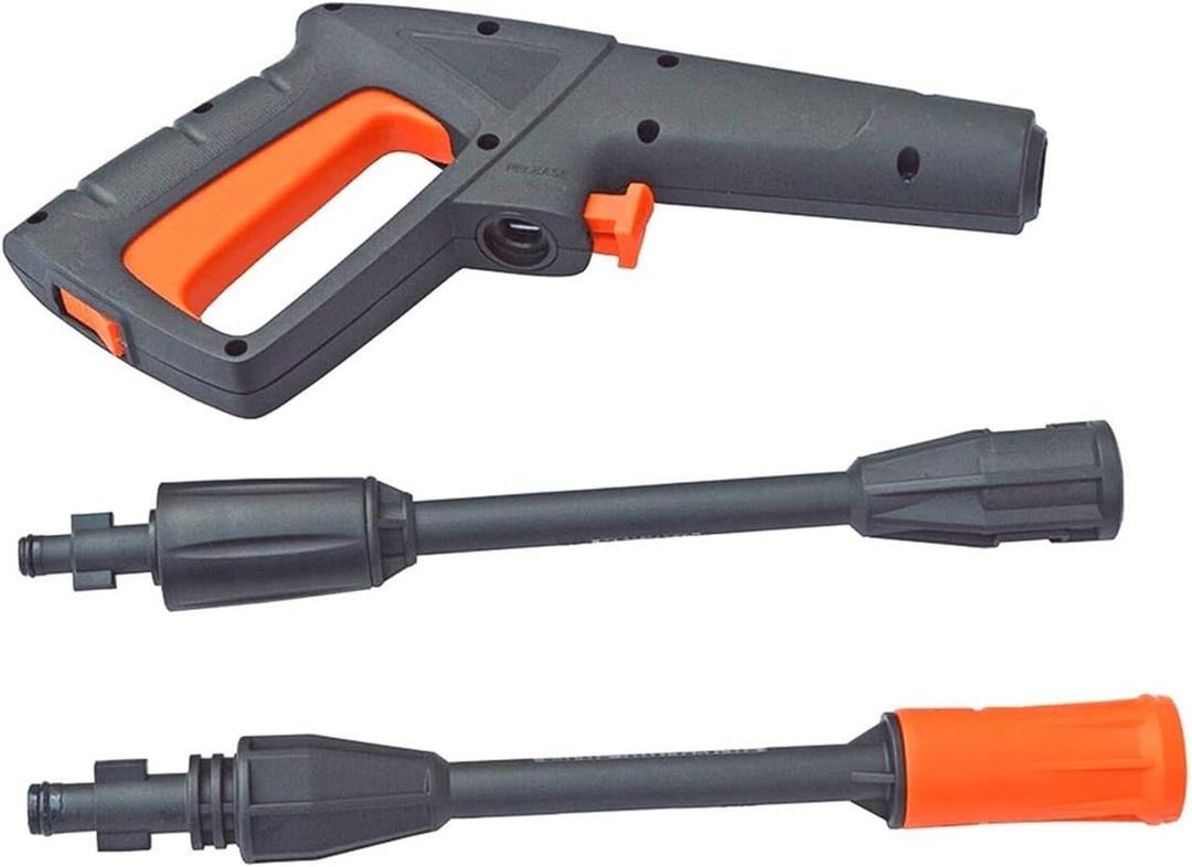 SSIMOO Replacement Pressure Washer Water Spray Car Washer Spray Pistol Wand Lance Compatible with Interskol Elitech Sun Joe Pressure Washer(Gun with 2 lances)