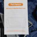 42x42 Inch Puppy Playpen with Cover, Dog Playpen for Puppies or Small Dogs, Pet Fence for Indoor & Outdoor, Sturdy Safety DogPen with Thickened Fabric, High-Strength Nylon Wire Mesh, Blue