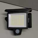 Tuffenough Solar Outdoor Lights 2500LM 210 LED Security Lights with Remote Control,3 Heads Motion Sensor Lights, IP65 Waterproof,270 Wide Angle Flood Wall Lights with 3 Modes(1 Packs)