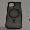 SUPFINE Magnetic for iPhone 14 Case & iPhone 13 Case (Compatible with MagSafe)(Military Grade Drop Protection) Translucent Matte Shockproof Phone Cover,Black