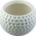 Accents & Occasions Ceramic Golf Ball Planter or Flower Arrangement Vase, 3-3/4-Inch