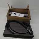 KIRKAS Lash Light Half Moon Lamp with Tool Tray, Flexible Gooseneck Lash Nail Tech for Esthetician Eyelash Extension, Tattoo, 18 Inch LED Floor Lamp with Roller Base Adjustable Brightness Color-Black