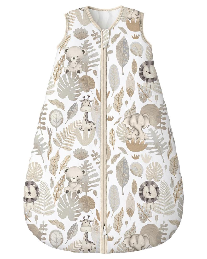 Yoofoss Baby Sleep Sack 6-12 Months, 1.5 Tog Baby Wearable Blanket with 2-Way Zipper, 100% Cotton Organic Fabric Winter Infant Sleeping Sack, Warm Soft Comfy