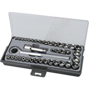 Allied 40 PC. SOCKET SET WITH INJECTION CASE,Multi,40pc,56000