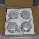 KooK Beer Mugs, Glasses Set of 4, 12.7 Oz, Clear Large Mugs, Gift for Men, With Handles, Large Drinking Cups for Tea, Coffee, Root Floats, Dishwasher and Refrigerator Safe, Durable