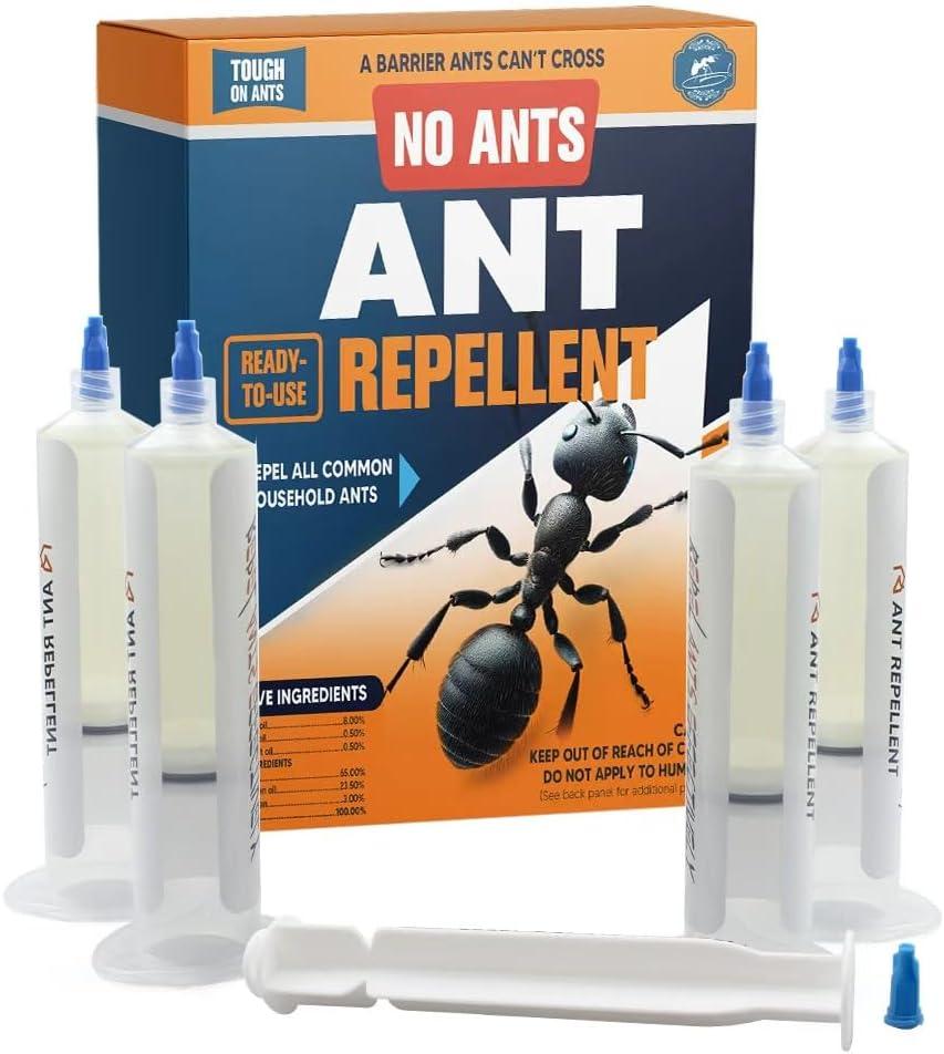 Ant Repellent Indoor, Ant Away for Home and Kitchen, Helps Keep Sugar and Black Ants Away, Ready-to-Use, Family & Pet Friendly 4 Pcs