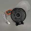 Handheld Fan, Mini Portable Personal Fan with lanyard, 4 Speeds Level 180 Foldable Design for Desk/Travel/Office/Outdoor (Black)