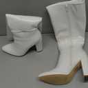 DREAM PAIRS Knee High Boots Women Chunky Heel Pointed Toe Tall Boots for Women Side Zipper Long Boots Size 6,5