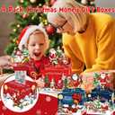 Christmas Party Gifts, 4 Pack Christmas Money Box for Cash Gift Pull, Surprise Money Holders with 200Pcs Transparent Bags, DIY Fun Cash Box for Women Men Girls Boys Kids Adults Mom Dad (Red+dark Red+blue+dark Blue)