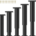 4 Pcs Adjustable Bed Center Support Legs 7.08-12.2 inch for Bed Frame/Bed Center Slat, Metal Adjustable Furniture Legs for Bed/Cabinet/Sofa/Dresser/Couch/Table, Heavy Bed Legs Replacement