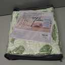 FY FIBER HOUSE Heart Flannel Queen Blanket Soft Cozy Blankets for Lover Gifts All Season Use, 90x90 Inches, Sage Green