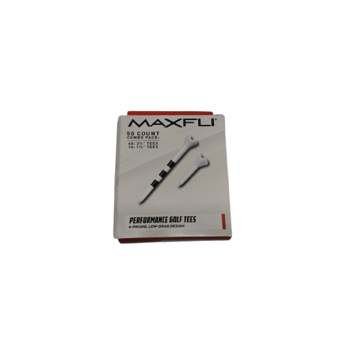 Maxfli Performance Tees, 50 Pack, Combo Pack: 40x3 1/4'', 10x1 1/2'' Tees