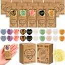 Motipuns 20 Sets Speech Language Pathologist Gifts Speech Therapy Pocket Hug Token Heart Stones Bulk Crystal Healing Rocks Gemstones with Boxes Emotional Support Gifts for Therapist Students Women