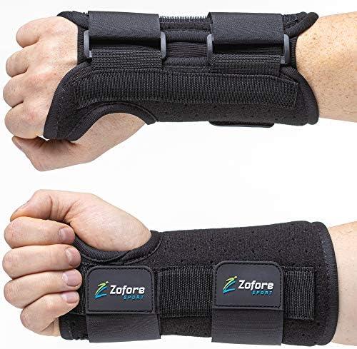 Carpal Tunnel Wrist Brace Night Support and Metal Splint Stabilizer [Single] - Helps Relieve Tendinitis Arthritis Carpal Tunnel Syndrome Pain - Reduces Recovery Time for Men Women - Right (S/M)