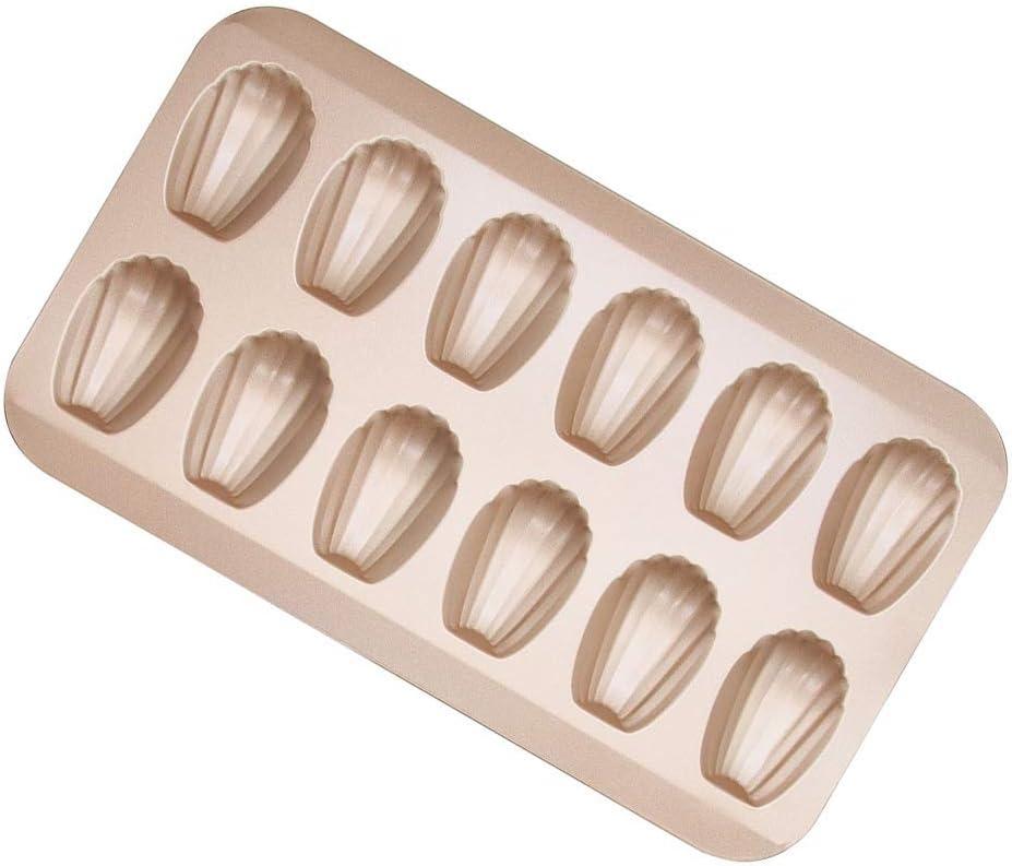 Madeleine Mold 12 Wells, Madeleine Pan, Warp Resistant Nonstick Baking Pan, for Small Cake, Candy and Cookies,1pc