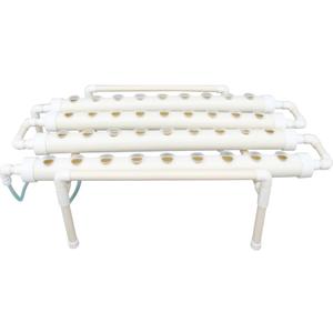 INTBUYING Hydroponics Growing System 36 Holes 4 Pipes 1 Layer Plant Site Grow Kit Hydroponic Gardening System Horizontal with Water Pump, Nest Basket, Sponge for Leafy Vegetables
