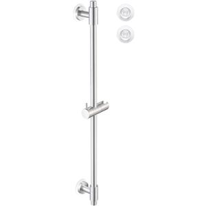 KES No Drill 30-Inch Shower Slide Bar with Adjustable Handheld Shower Head Holder, Self Adhesive, Universal Fit, SUS304 Brushed Stainless Steel Drill-Free for Bathroom, F209S78DF-BS