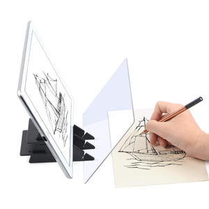 Optical Drawing Board Portable Image Drawing Board Tracing Drawing Projector Painting Board Sketching Tool with PMMA Lens for Beginners, Artists, etc  Small