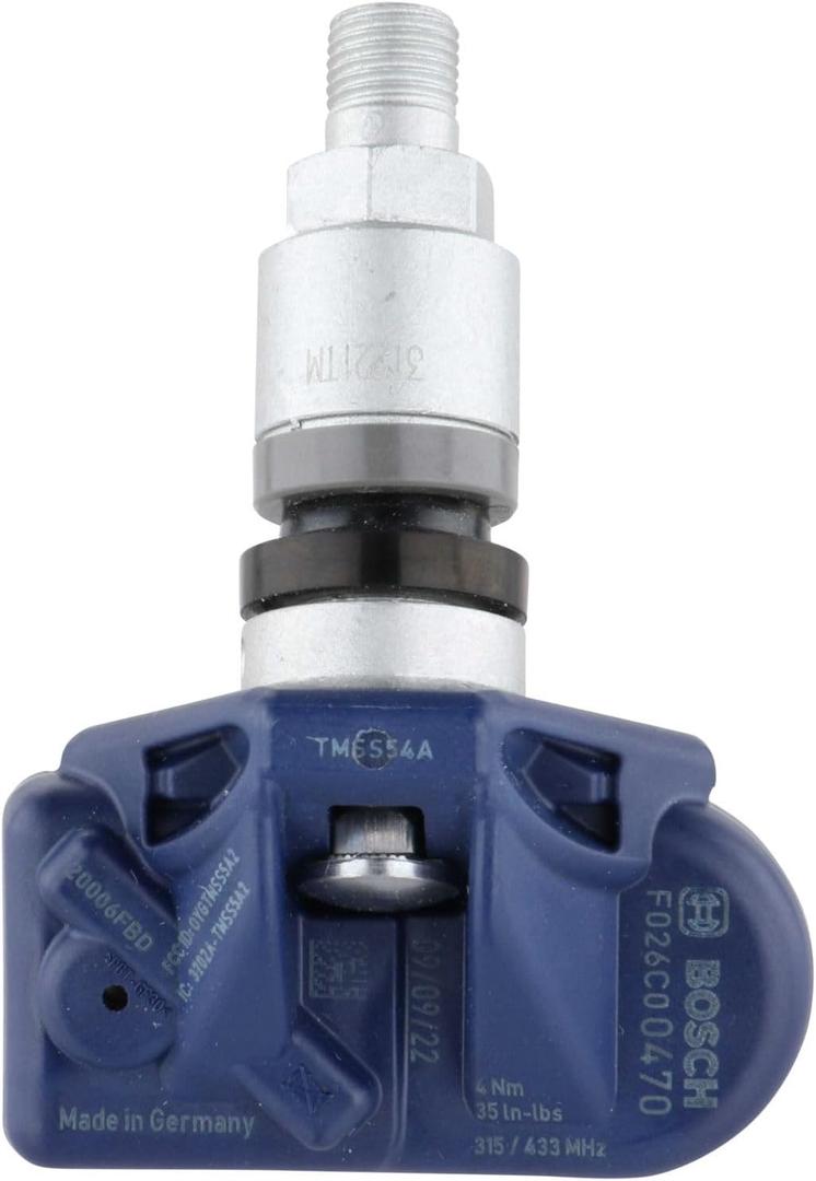 BOSCH QF0470 Universal QUICK FIT Tire Pressure Monitoring System Sensor (TPMS) for Aluminum Wheels