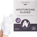 4 Pairs Cottonnerie Basics Cotton Gloves for Dry Hands Sleeping, Moisturizing Gloves Overnight, Hand Moisturizer Gloves, Moisture Gloves for Dry Hands Overnight, Sleeping Gloves, Medium