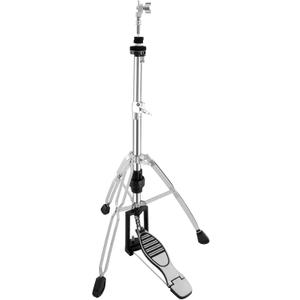 RANMING Hi-Hat Stand for Cymbals Heavy-Duty 28mm Construction Professional Foldable Hi-Hat Stand Double Braced 3-Leg Design Height Adjustable Long Footboard Pedal for Drummer and Beginner
