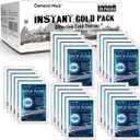 General Medi Instant Ice Cold Pack (4x 5.5) 25 Packs Disposable Cold Therapy Ice Packs for Pain Relief, Swelling, Inflammation, Sprains, Toothache for Athletes & Outdoor Activities