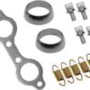 Exhaust Muffler Gasket Seal Spring Rebuild Kit for Polaris Sportsman 600 700 800 MV7 2002-2006 Frontier 2002-2005, OEM# 5811511 3610047