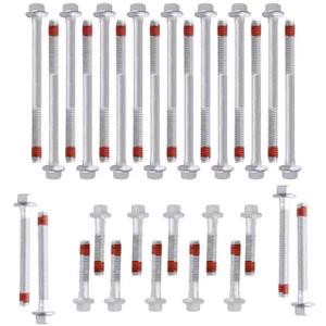 ES72173 Cylinder Head Bolts Set Compatible with Chevy Corvette Silverado GMC Sierra Yukon Cadillac Buick Hummer Pontiac Replaces ES72173