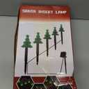 FANFX Christmas Solar Powered Pathway Lights, Automatic Waterproof Landscape Light, Stake Christmas Decoration, LED Lights for Outdoor Pathway Garden Yard and Patio(5pcs Tree Lights) (Green)