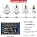 DEFUNX Cupping Set, 19 Cups Cupping Kit for Massage Therapy, Cupping Therapy Set with Pump for Back Massage, Pain Relief, Physical Therapy