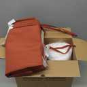 Favoyard Outdoor Seat Cushion Set 22 x 22 Inch Waterproof & Fade Resistant Patio Furniture Cushions with Removable Cover Deep Seat & Back Cushion with Tie Straps for Chair Sofa Couch (Spice)