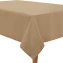 LANE LINEN Rectangular Tablecloth 60x102 Inch  Durable Washable Table Cloths Rectangle for Dining, Coffee Table, Spring Table Cloth Rectangle, Weddings & Special Occasions, Natural