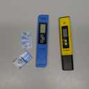 VIVOSUN Digital pH and TDS Meter Kits, 0.01pH High Accuracy Pen Type pH Meter  2% Readout Accuracy 3-in-1 TDS EC Temperature Meter for Hydroponics, Pool and Aquarium, Yellow Blue, UL Certified