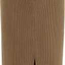 PRETTYGARDEN Corduroy Skirt Women Fall Fashion 2026 High Waisted Pencil Midi Skirts Business Casual Work Office Winter Outfit (Brown)