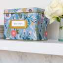 Jot & Mark Recipe Card Gift Box, Mother's Day 25 4x6 inch Cards Gifts, 14 Dividers, Decorative Tin Box - Recipe Tin